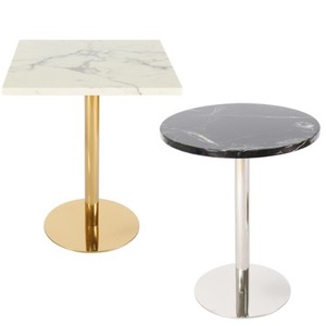 마블 원형다리 카페 테이블