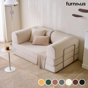 퍼니인어스 멜로우 소파 - 1인용 패브릭 가죽 쇼파 이미지